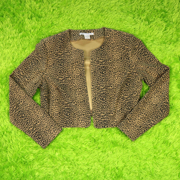 Maggy London Jackets & Blazers - Vintage Maggy London Cropped Animal Print Jacket, 12